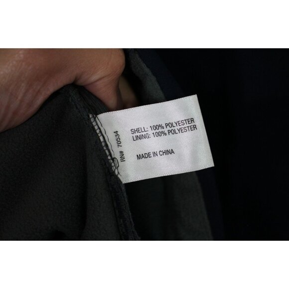 Orvis Mens Medium Fleece Lined Polyester Embroidered Full Zip Jacket B953 - Picture 4 of 6